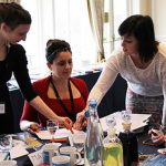 Georgina Brown working with a group during an NAFS session.