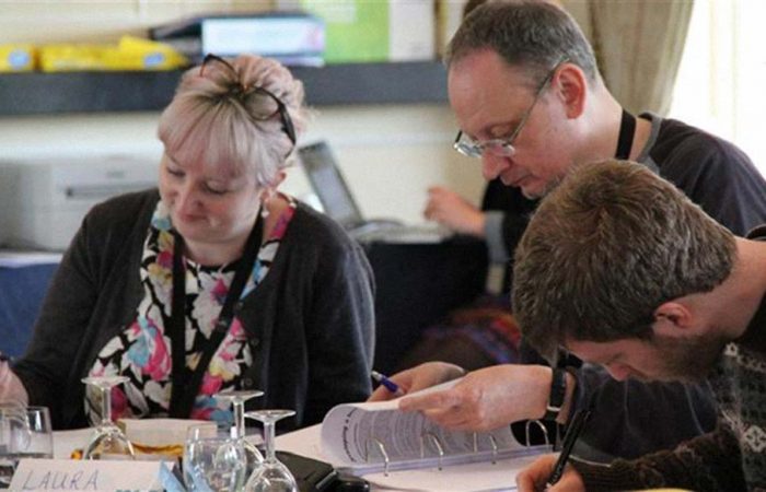 Laura, Bill and Matt at an NAFS session.