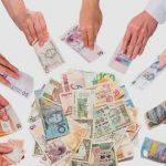 Crowdfunding - lots of hands giving money